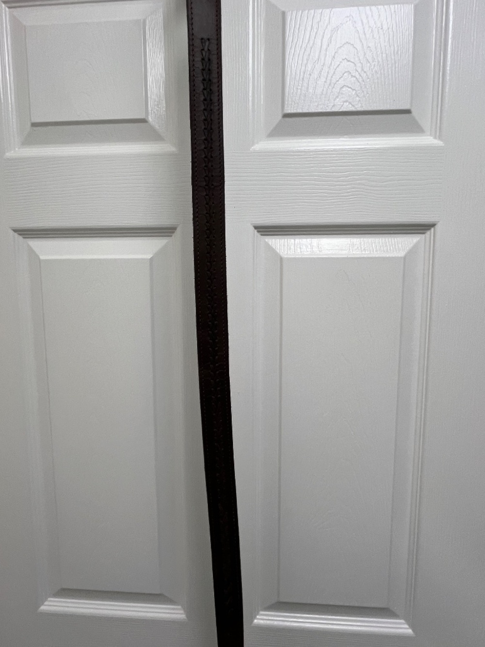 Men's Preowned Brown Leather Belt 34W x 43" Long - Picture 4 of 15